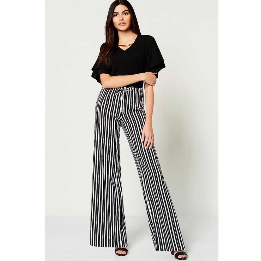 Calvin Klein Drawstring Wide Leg Trousers